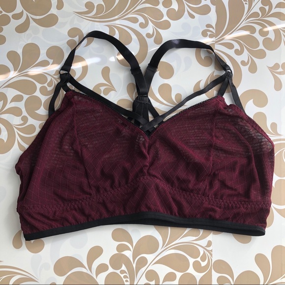 torrid Other - Size 0 Torrid Maroon and Black Strappy Bralette